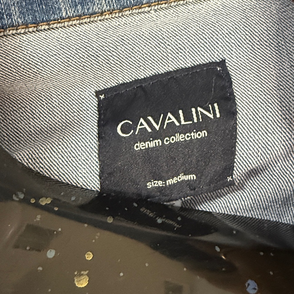 Cavalini Denim Collection Women Jacket Size M - Picture 5 of 6